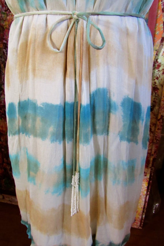 Vintage tie dye dress, party resort cruise harnes… - image 7