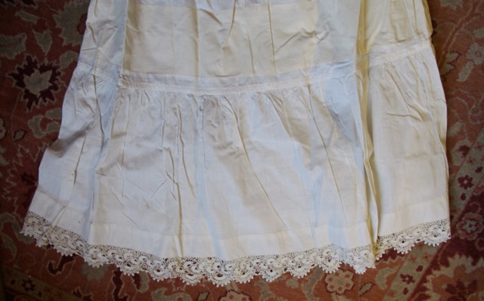 1910 petticoat old cotton under skirt Boho skirt Hippie | Etsy
