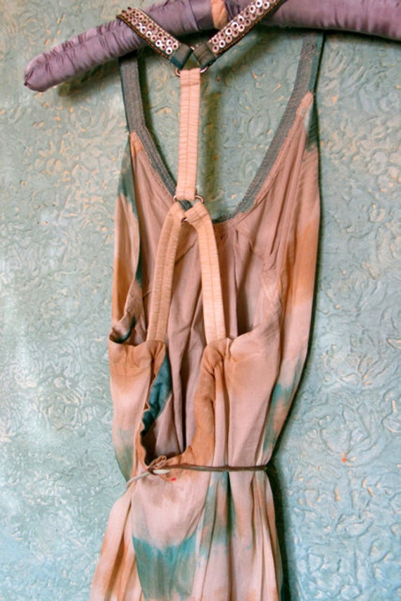Vintage tie dye dress, party resort cruise harnes… - image 8