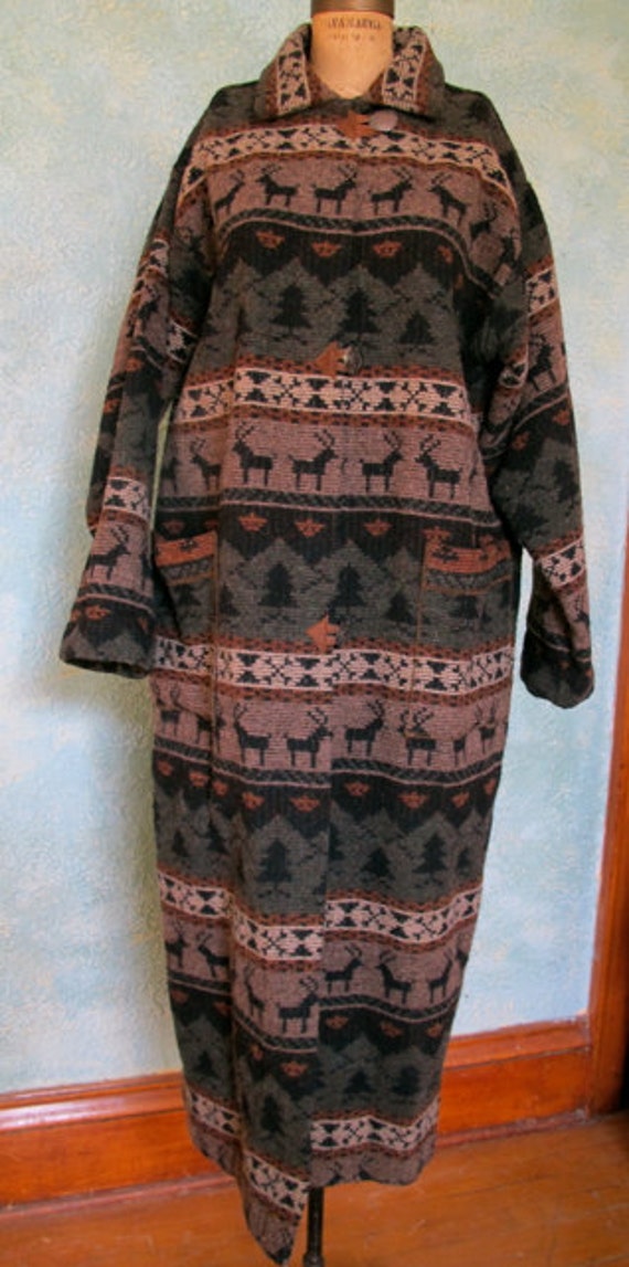 Southwest Coat, Urban Cowgirl Long Coat, Vintage D