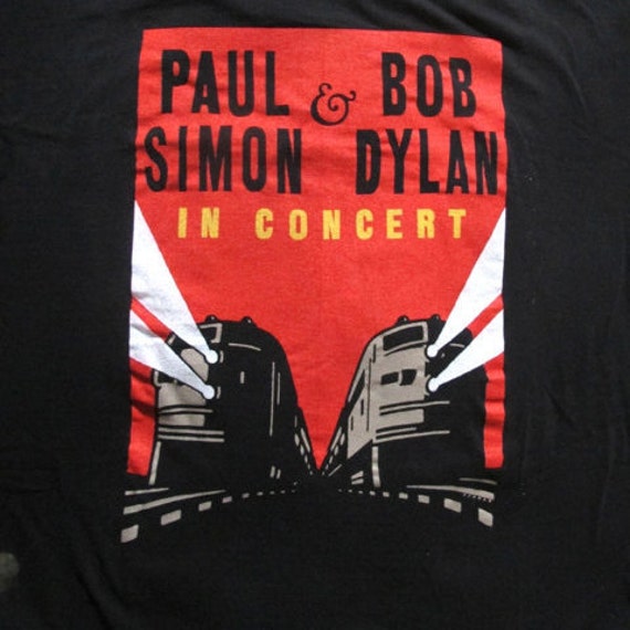 Vintage Paul Simon & Bob Dylan Concert T Shirt,  … - image 4