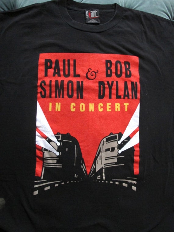 Vintage Paul Simon & Bob Dylan Concert T Shirt,  … - image 3