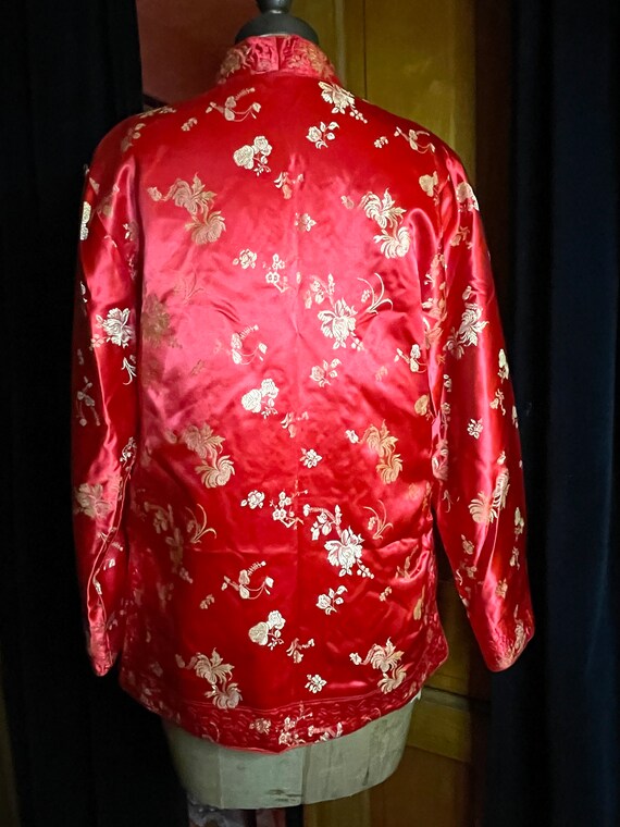 Vintage Chinese jacket reversible black and red pocke… - Gem