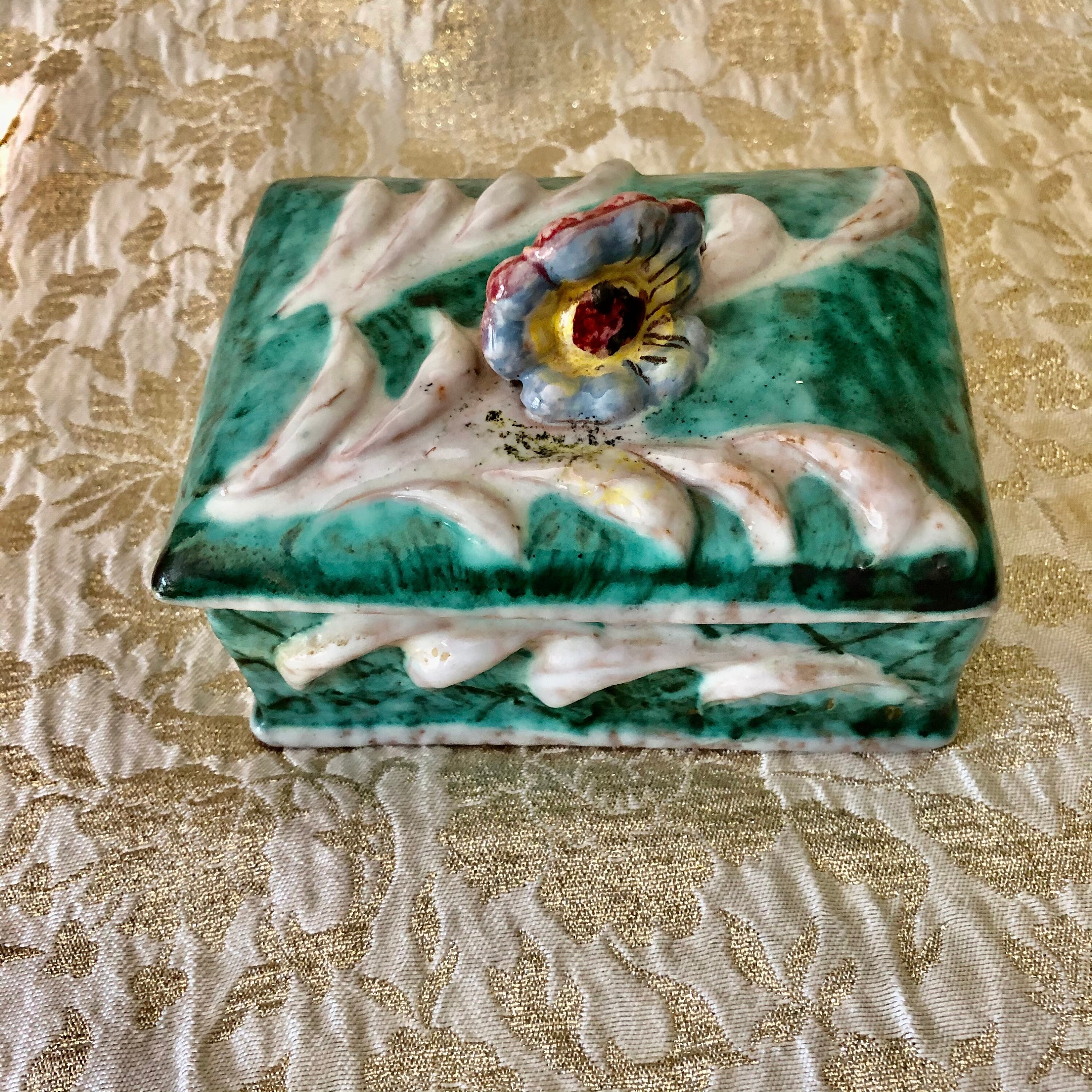 Vintage Italian trinket box signed made in Italy terra cotta Etsy