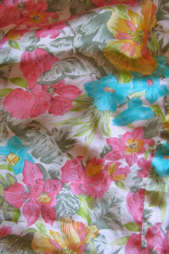 vintage silk floral print skirt, Sarah Taylor ski… - image 8