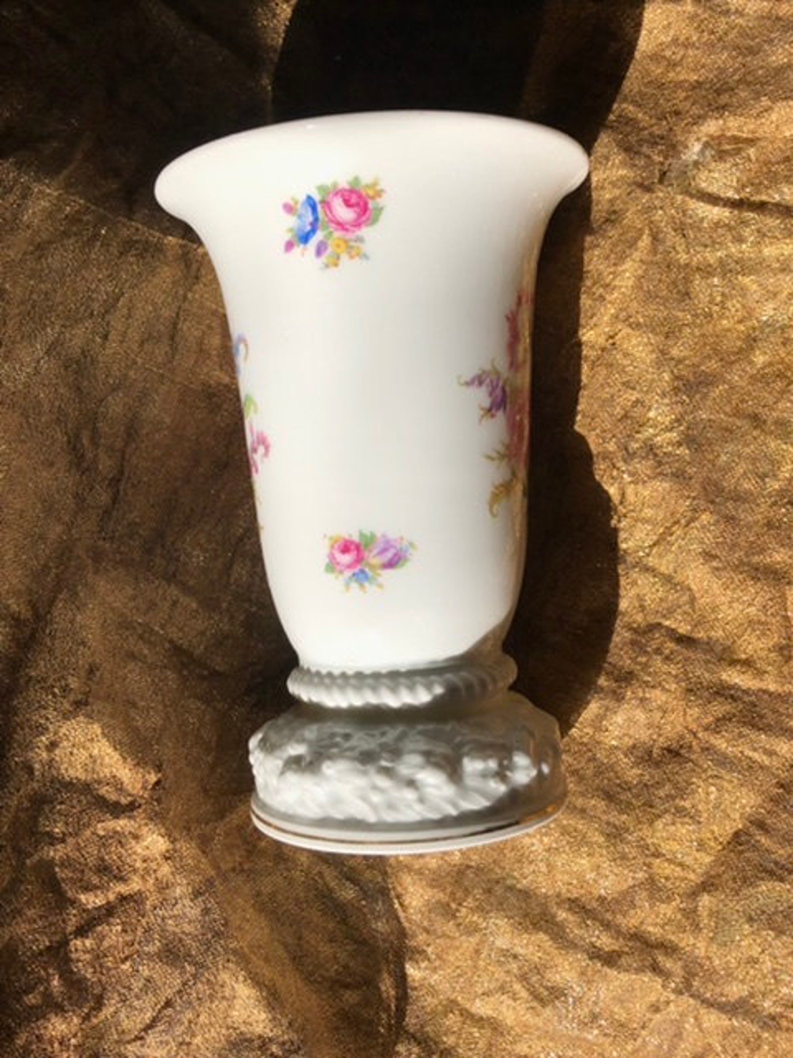 Vintage Rosenthal Selb Germany Vase White With Hand Painted Etsy