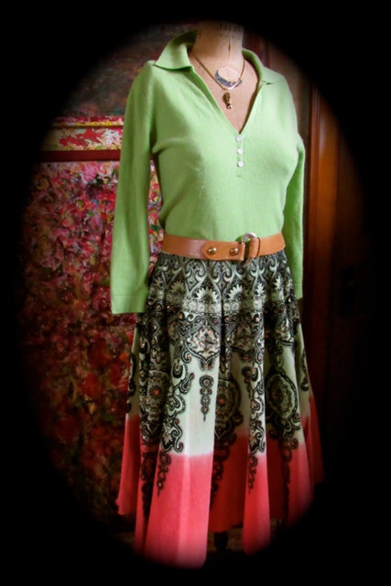 Novelty circle skirt, Rockabilly Skirt, Boho Cir