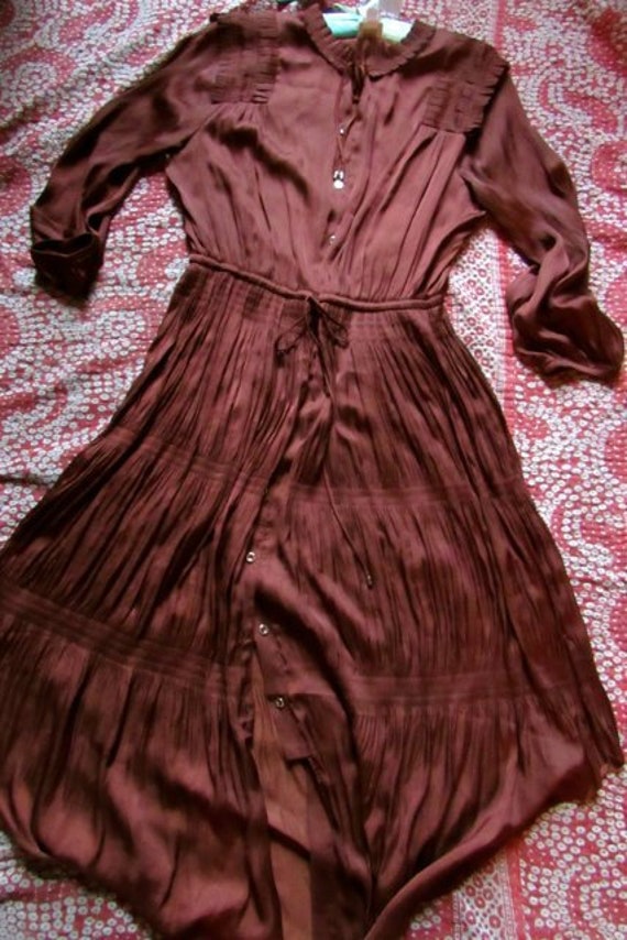 Vintage cinch waist midi dress from Chicos unique… - image 9