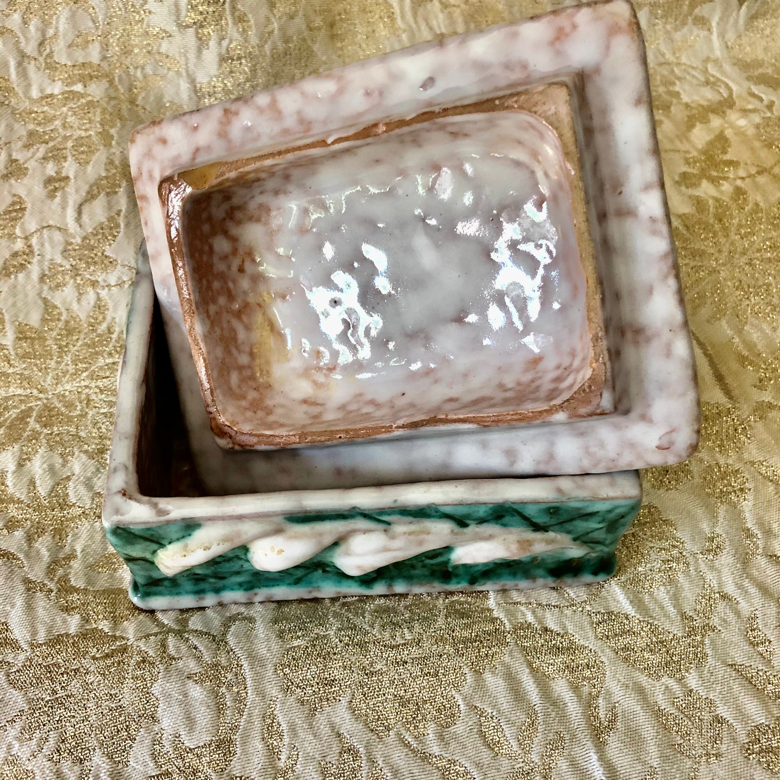 Vintage Italian trinket box signed made in Italy terra cotta Etsy