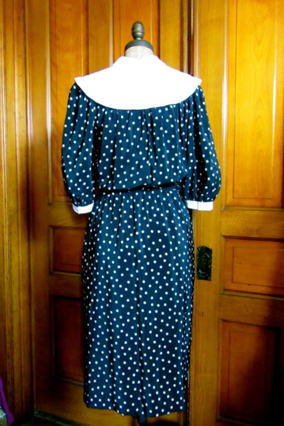 80s Nipon Boutique dress, Nipon polka dot dress, … - image 4