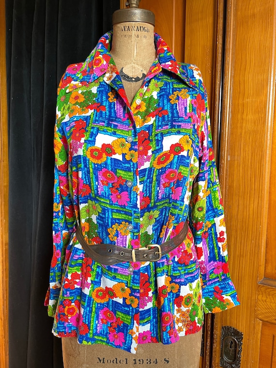 Vintage 60s 70s blouse Miss Holly label sz 36 very
