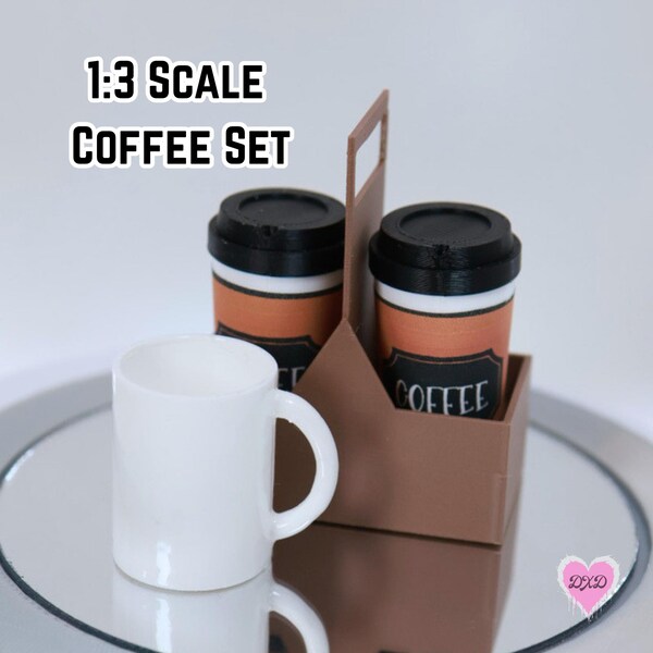 1:3 scale Coffee Set - doll house miniatures