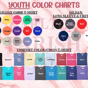 the colors of the youth color chart