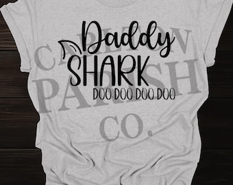 Daddy Shark SVG | Matching Family Shirt Design (Digital Download)