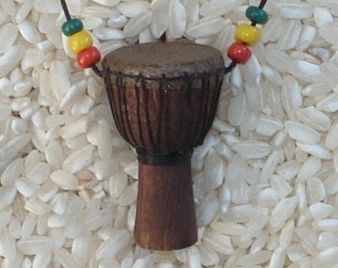 Djembe Drum Necklace/pendant/charm Worlds Smallest Hand Drums Etsy