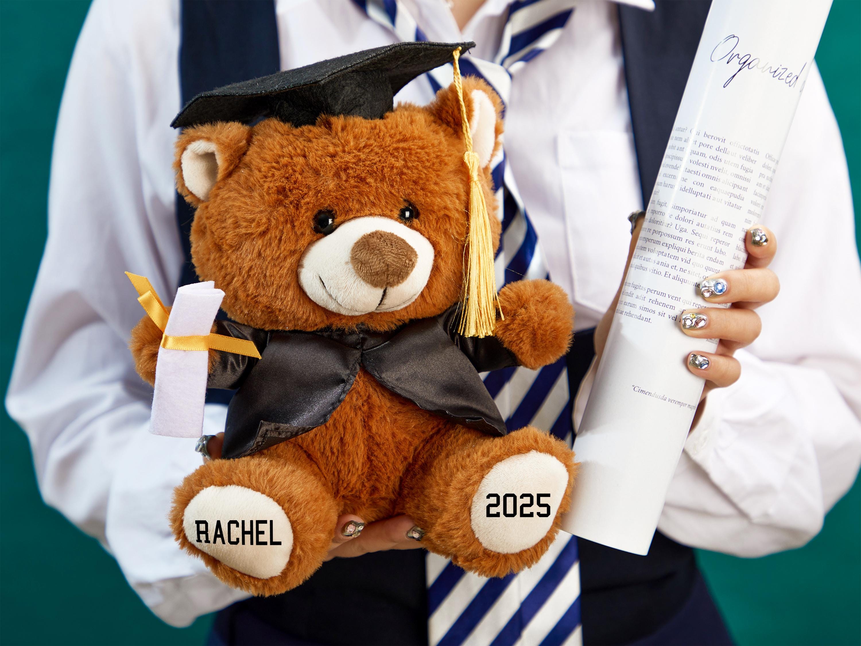 Custom Graduation Teddy Bear 2025 Graduation Gifts Gifts for Graduates Preschool Graduation Gifts Grad Bear Pre-K Gifted Graduation Keepsake