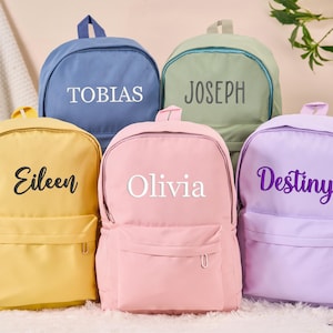Sac à dos personnalisé pour enfant, Sac à dos préscolaire, Cartable brodé pour tout-petit, Cadeaux d'anniversaire pour enfant, Rentrée scolaire, Cadeaux pour fille et garçon