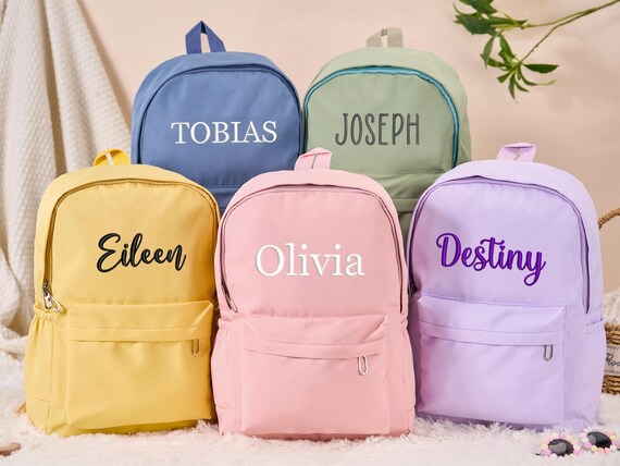 Custom Kids Backpack, Preschool Backpack, Embroidered Toddler School Bag, Birthday Gifts for Children, Back to School, Gifts for Girls Boys