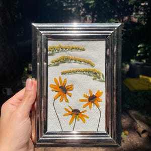Yellow Flowers, Framed