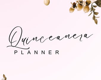 Quinceañera Planner | 12-Month Organizer | Printable Sweet 15 Planning Guide | Quince Checklist Digital Download