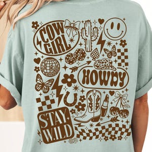 Comfort Colors® Retro Western Cowgirl Shirt, Western Country Shirt, Stay Wild Shirt, Cute Cowgirl Gift, Trendy Western Tee, Country Concert