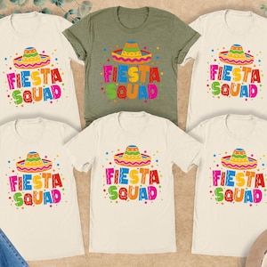 Fiesta Squad Shirt, Cinco de Mayo Party, Mexican Fiesta Shirt, Mexican Theme Shirt, Mexican Party Shirt, Fiesta Crew Shirt, Mexican Shirt