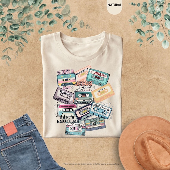 Jesus Anthems Shirt, Jesus Cassette Shirt, Christian Song Shirt, Jesus Lover Shirt, Faith Christian Shirt, Trendy Christian Shirt, Boho Tee