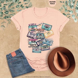 Jesus Anthems Shirt, Jesus Cassette Shirt, Christian Song Shirt, Jesus Lover Shirt, Faith Christian Shirt, Trendy Christian Shirt, Boho Tee image 5