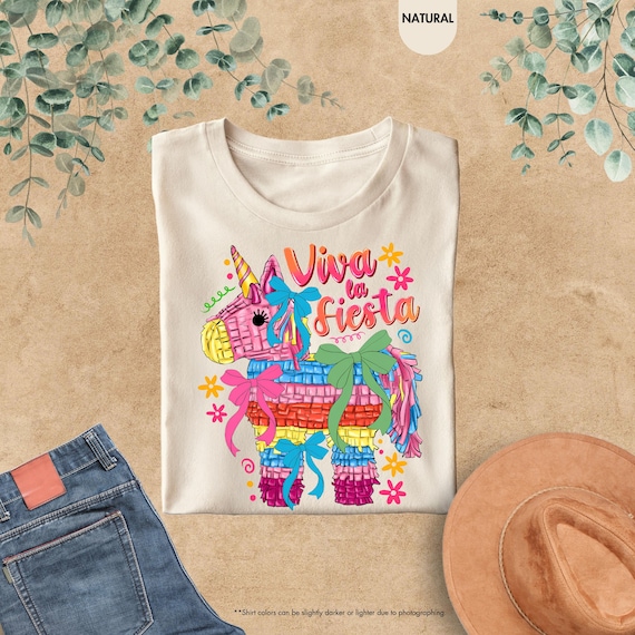 Viva La Fiesta Shirt, Pinata Coquette Shirt, Fiesta Party Gift, Mexican Girls Shirt, Cinco De Mayo Gift For Women, Cute Mexican Party Shirt