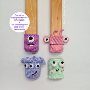 Häkelanleitung PDF Amigurumi Monster Stuhlsocken Dekoration Set