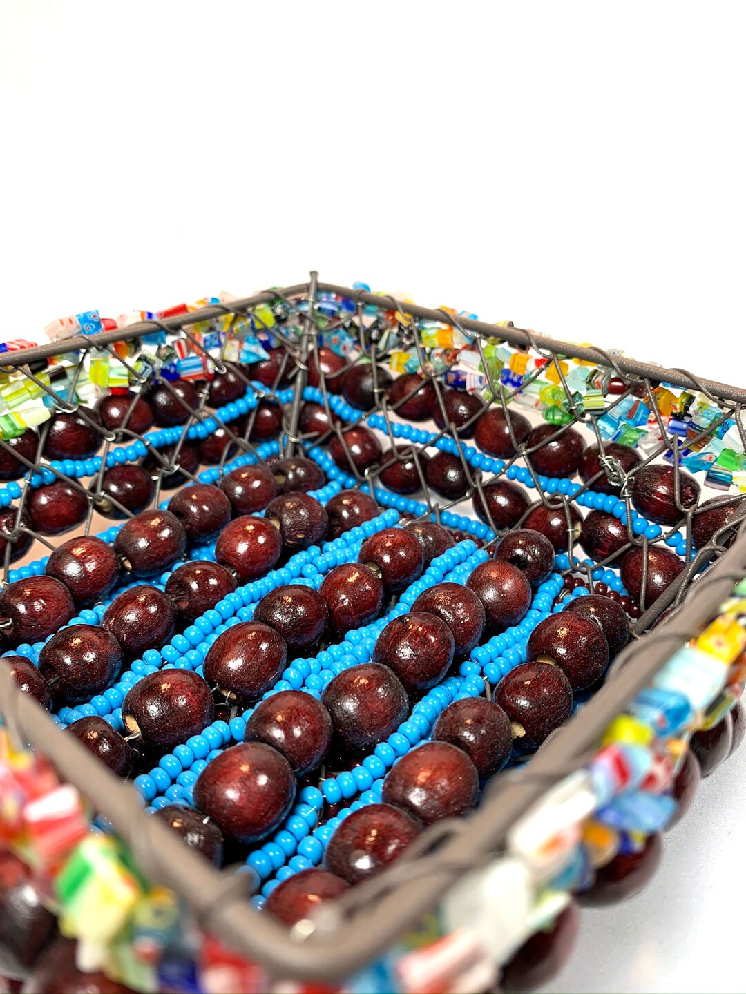 Small Square Wire Basket CS2017A Etsy