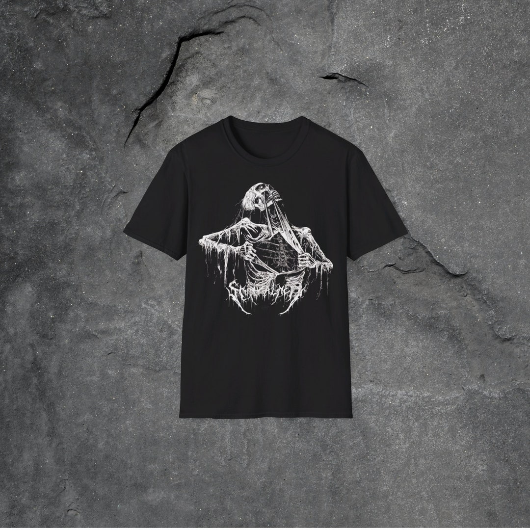 Skeleton Ripping Rib Cage Vintage 90s Graphic T-shirt, Rib Cage Shirt ...