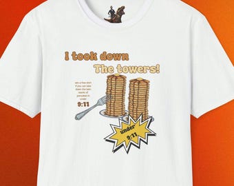 J'ai enlevé la chemise Towers Pancake Meme, blague vintage sur le 11 septembre