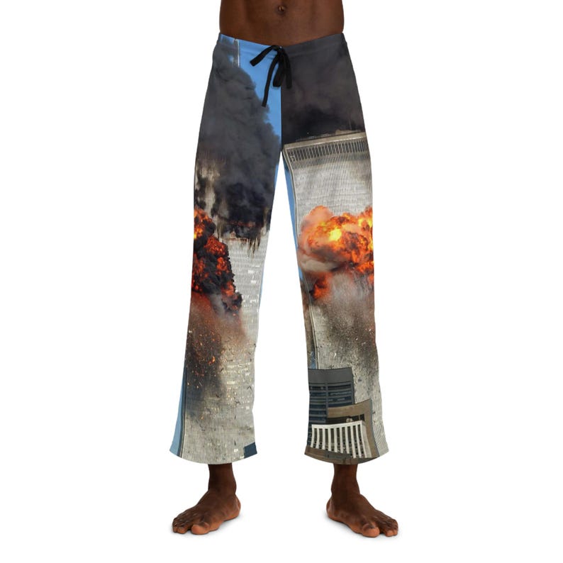 Pantalon de pyjama complet meme du 11 septembre, pantalon rigolo image 3