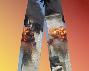 9/11 meme full Pajama Pants, Funny Pants
