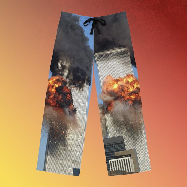 Pantalon de pyjama complet meme du 11 septembre, pantalon rigolo image 1
