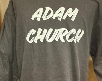 Camiseta Manga Longa - Adam Church Preta
