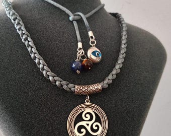Triskelion Anhänger aus Sterling Silber: Keltischer Schmuck