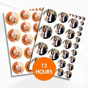 Custom photo round locket featuring personalized circular images designed to fit perfectly inside round lockets. This printable locket image service offers high-resolution photo printing in a circle shape, ideal for keepsake jewelry. Upload your favorite memories to create meaningful and unique locket photos. Perfect for gifts, memorials, or daily wear. Circle photo prints tailored to match your round locket's size.