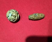 Antique turquoise Chinese beads 18 th century
