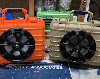 Radio portátil Apache 2800 con altavoz Rockville Marine de 8" y Bluetooth integrado