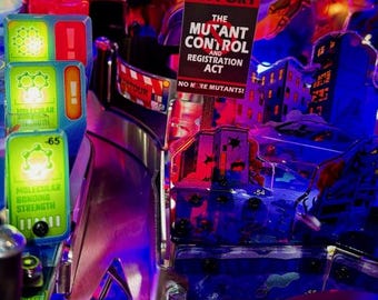 Stern Pinball Mod The UNCANNY X-MEN Mutant Control Sign by ChainsawMods