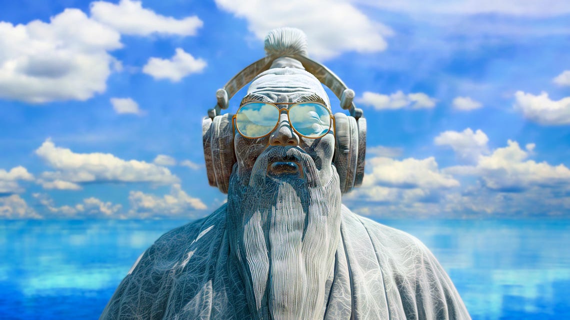 Confucius | Digital Artwork | 4K Wallpaper | 