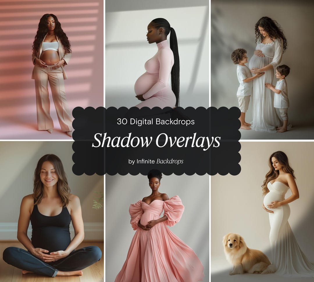 Shadow Overlays for Photoshop, Window & Botanic Shadow Overlays ...