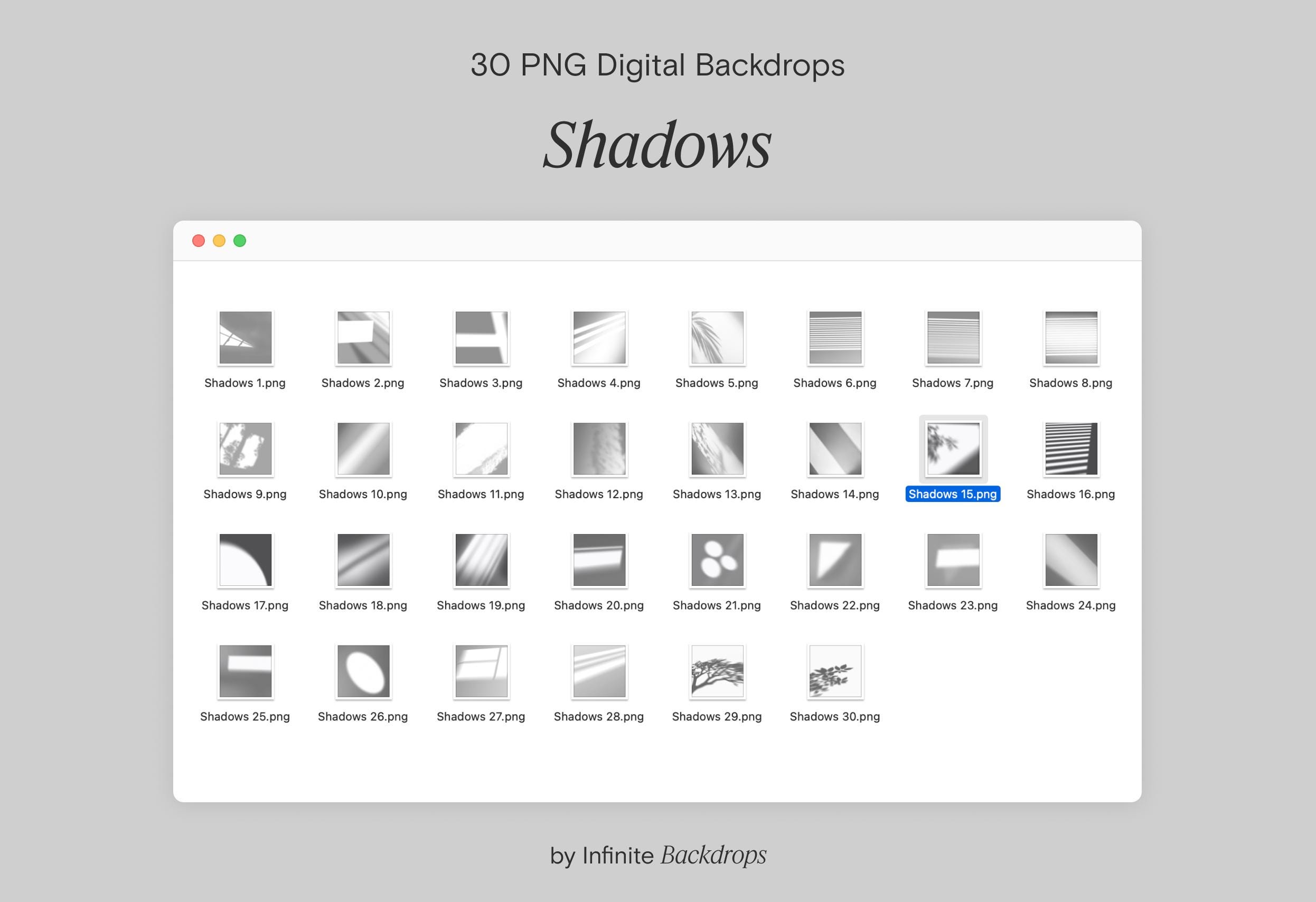 Shadow Overlays for Photoshop, Window & Botanic Shadow Overlays ...