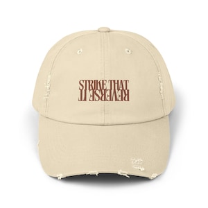 Strike That Reverse It Unisex Distressed Cap