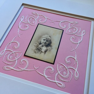 Scroll Frame Template and Instructions for Photo Mat Picture Frame
