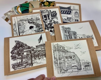 A Cook's Tour of San Francisco, Blank Cards, Set of 6