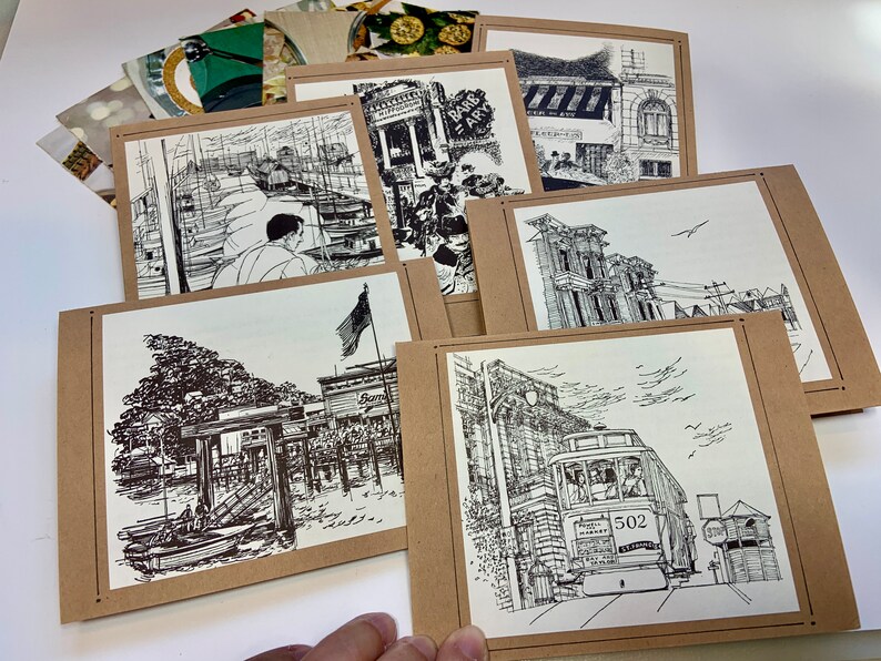 A Cook's Tour of San Francisco, Blank Cards, Set of 6 image 1