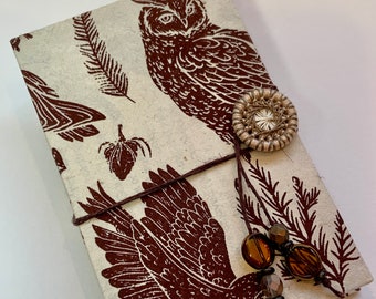 Owl Woodland ATC Artist Trading Card Business Card Wallet Folder Case